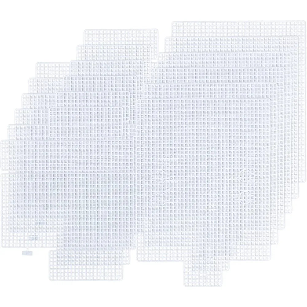 6-Pack Plastic Mesh Canvas Bag Sheets for Knit & Crochet DIY Craft Mesh Canvas Sheets Axl
