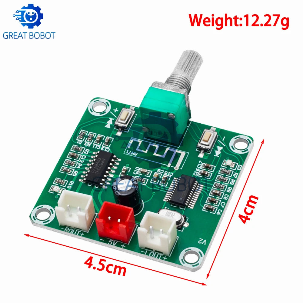 Bluetooth 5.0 PAM8403 Amplifier Board 5W×2 DIY Speaker Amplifier Board Axl