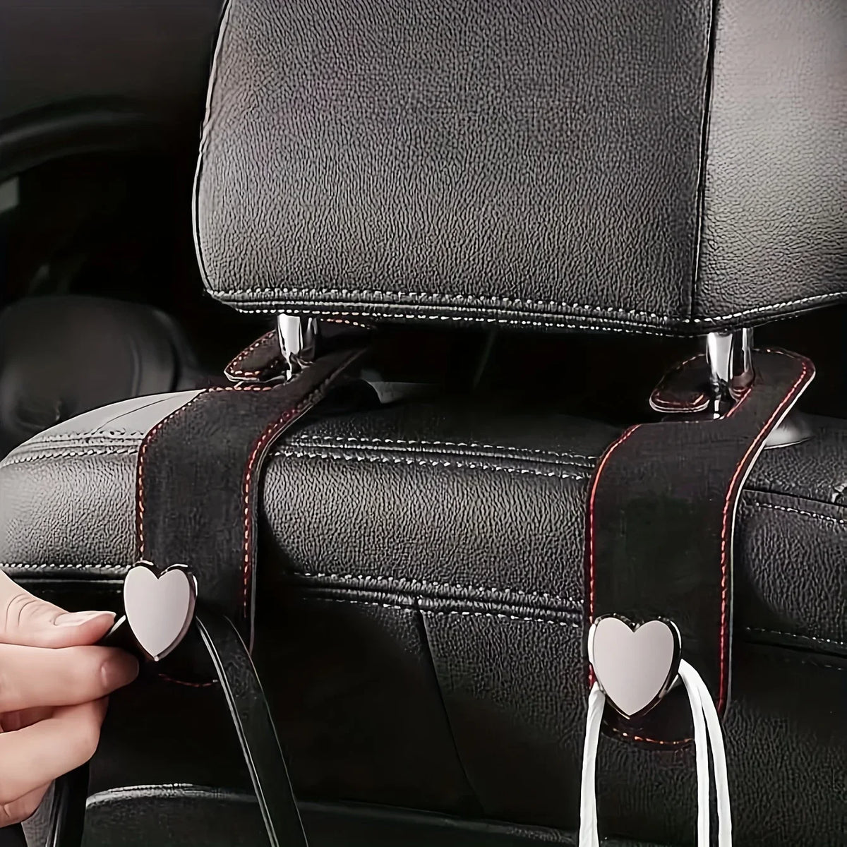 Heart-Shaped Car Seat Back Storage Bag | SUV & Sedan Car Seat Organizer Axl