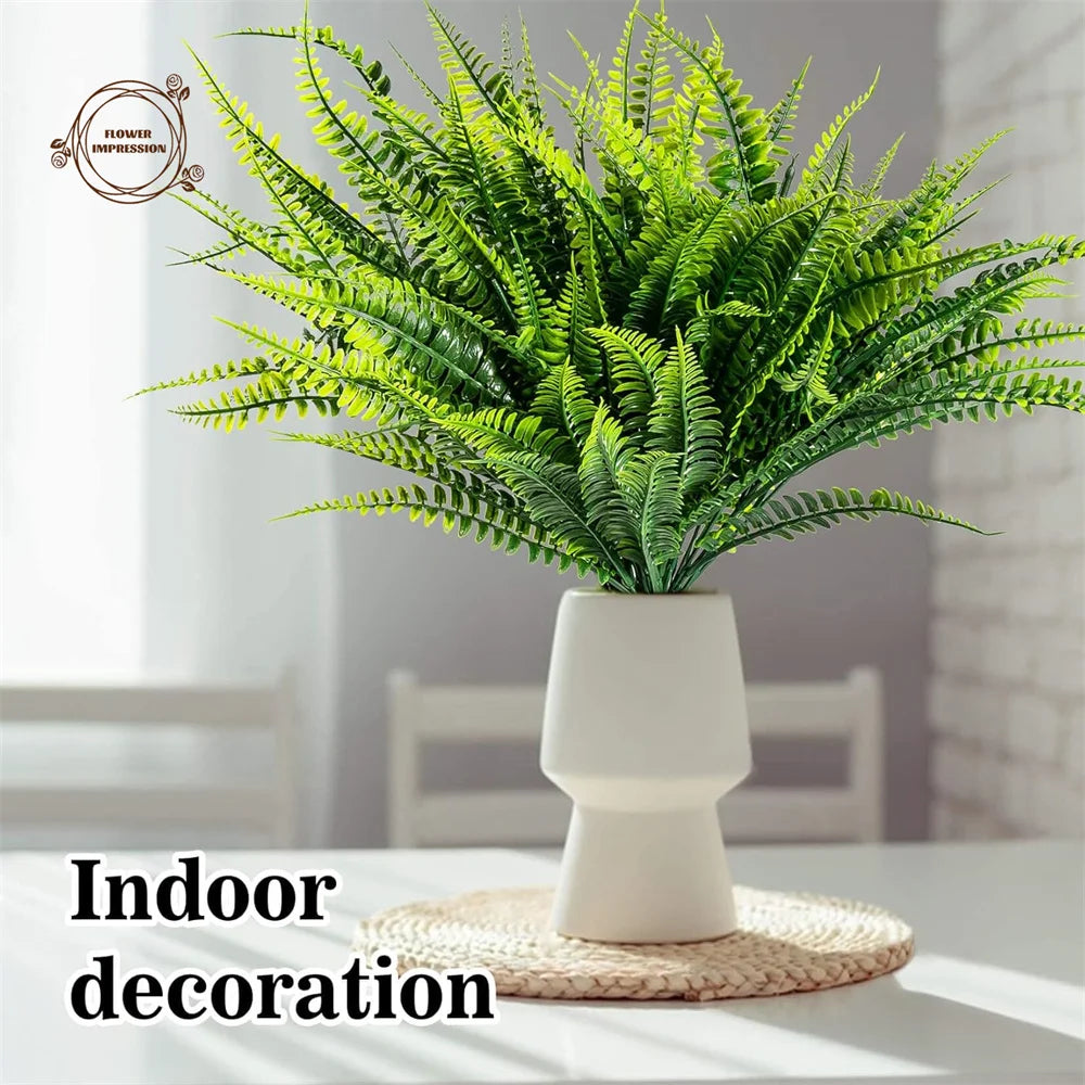 10PCS Artificial Hanging Fern Vine Garland – Wedding & Home Décor Artificial Greenery Garland Axl