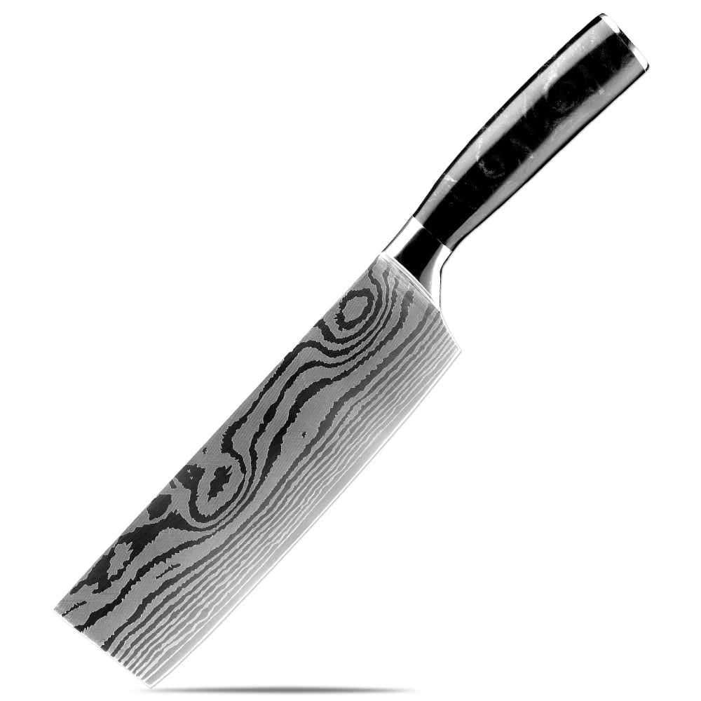 XITUO Damascus Kitchen Knife Set 1-9 Pcs – Chef & Santoku Kitchen Knife Set Axl Nakiri Knife