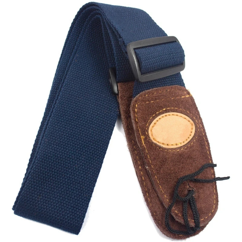 Adjustable Cotton Guitar Strap – Acoustic, Electric & Bass Guitar Strap Axl