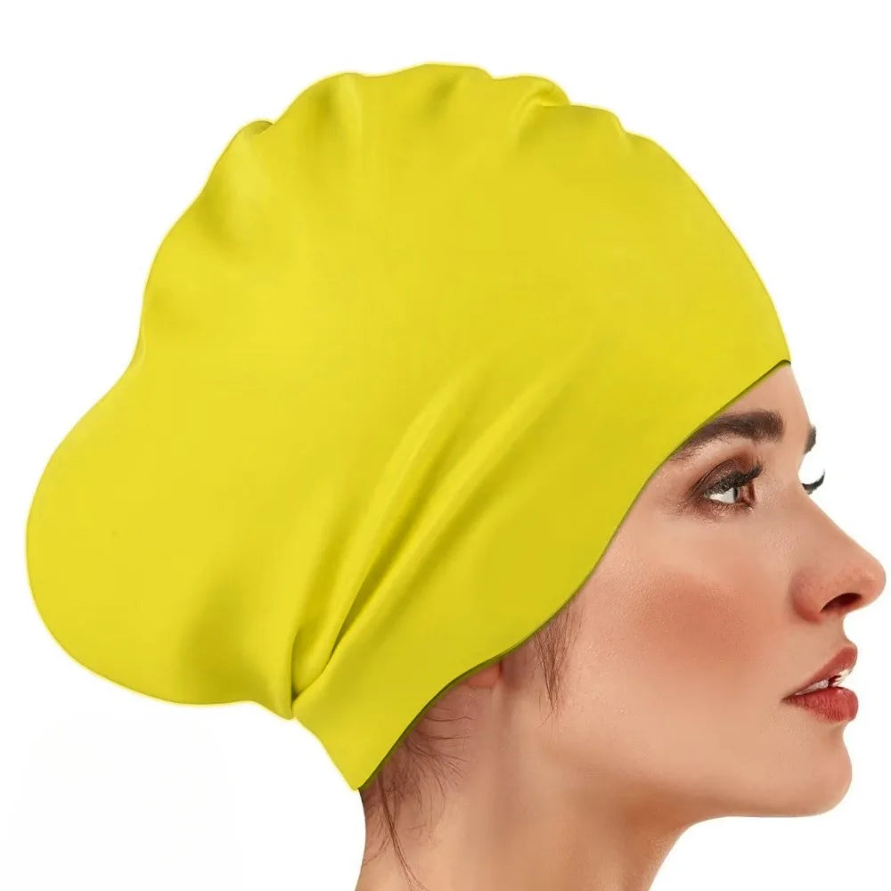 Silicone Swim Cap – Waterproof Snorkeling Cap for Women Swim Cap Axl Style 3