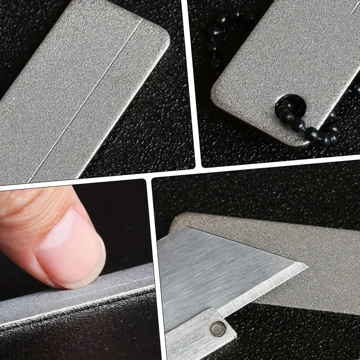 Mini Diamond Pocket Knife Sharpener Keychain – Camping Tool Pocket Knife Sharpener Axl