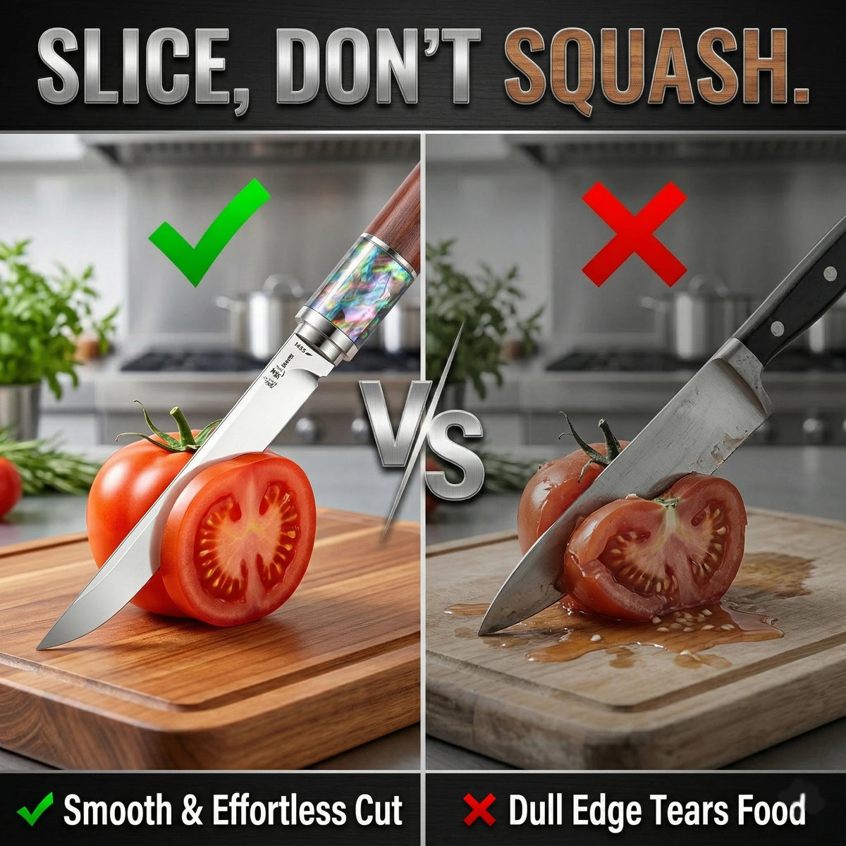 Japanese-Style Kitchen Knife | Sharp Stainless Steel, Non-Slip Kitchen Chef Knife Axl
