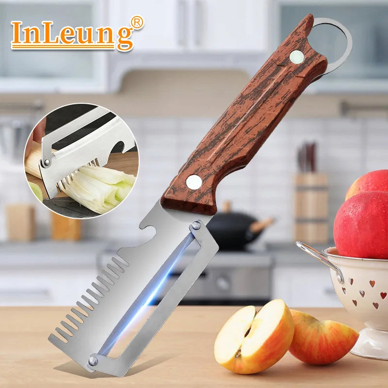 3-in-1 Ergonomic Stainless Steel Fruit & Vegetable Peeler Vegetable Peeler Axl