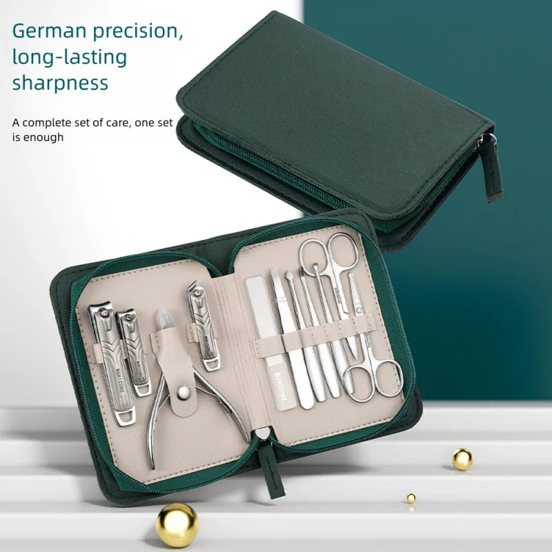 11-Piece Nail Clipper Set – Manicure & Pedicure Kit + Case Manicure Pedicure Kit Axl