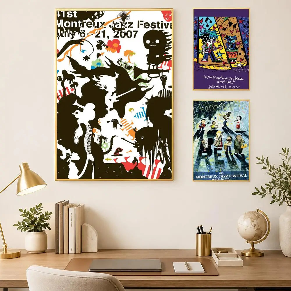 Montreux Jazz Festival Wall Poster – Self-Stick HD Waterproof Art Wall Art Poster Axl
