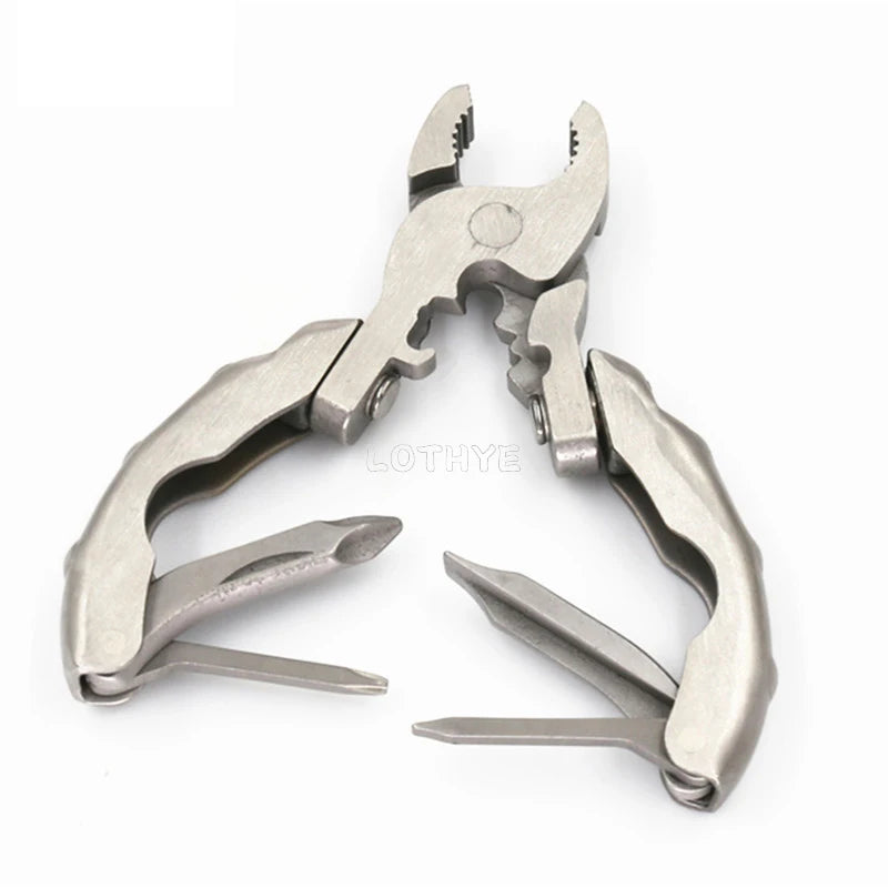 9-in-1 Mini Multitool Folding Pliers | Pocket Camping Tool Multitool Folding Pliers Axl