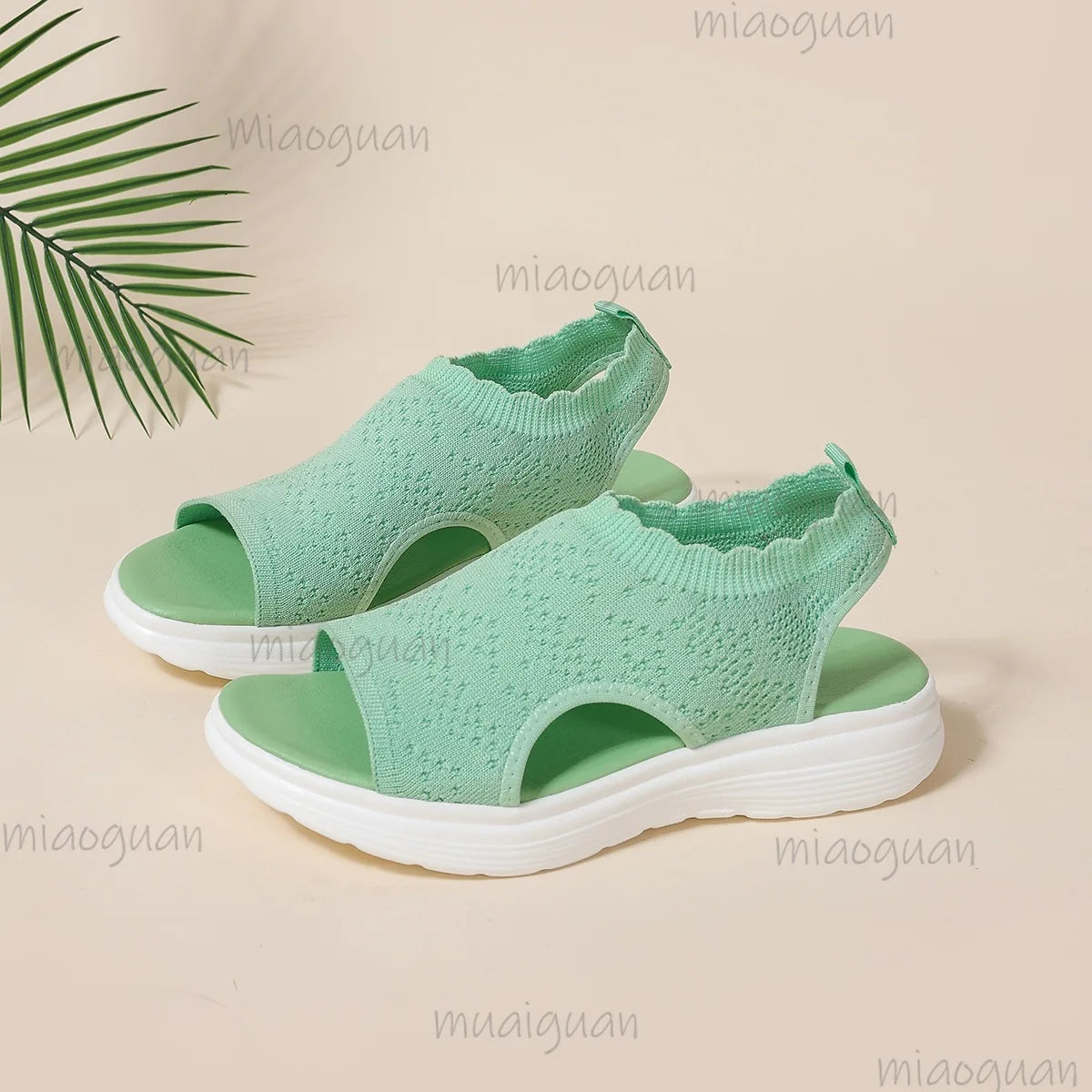 Women's Slip-On Mesh Wedge Platform Sandals – Large Sizes Wedge Platform Sandals Axl