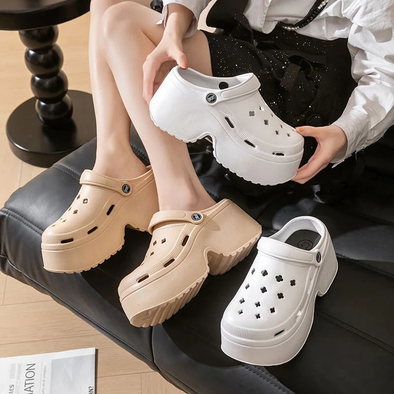 Women's Chunky EVA Platform Clogs – Non-Slip Beach Sandals Platform Clogs Sandals Axl