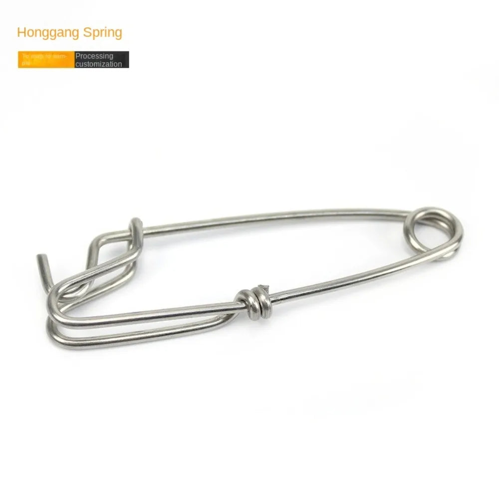 10 Pcs Stainless Steel Longline Fishing Clips & Snap Swivels Fishing Snap Clips Axl