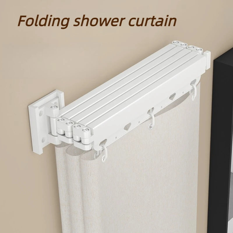 Foldable Waterproof Shower Curtain – Modern Bathroom Partition Shower Curtain Axl