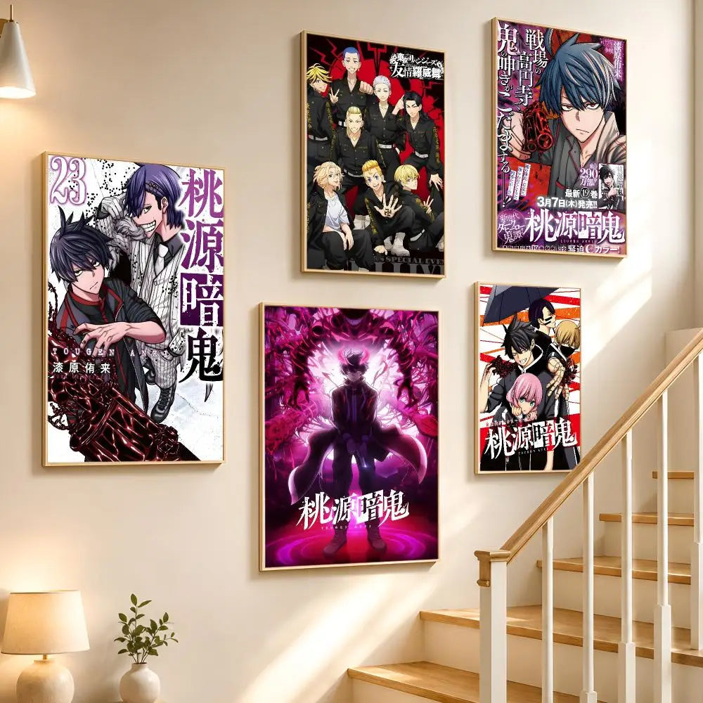 Tougen Anki Anime Poster – HD Waterproof PVC Wall Sticker Anime Wall Sticker Axl