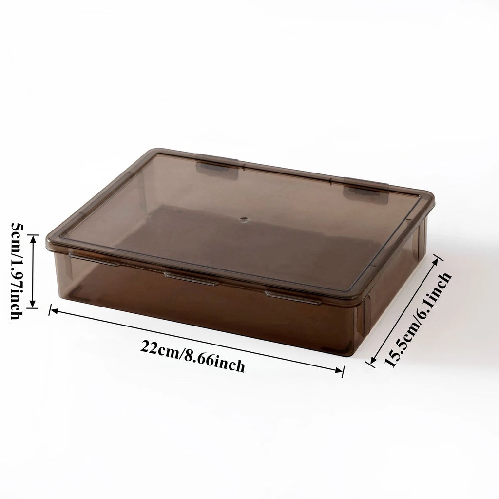 A5 Plastic File Organizer Box – Stackable Desktop Storage Desktop File Organizer Axl