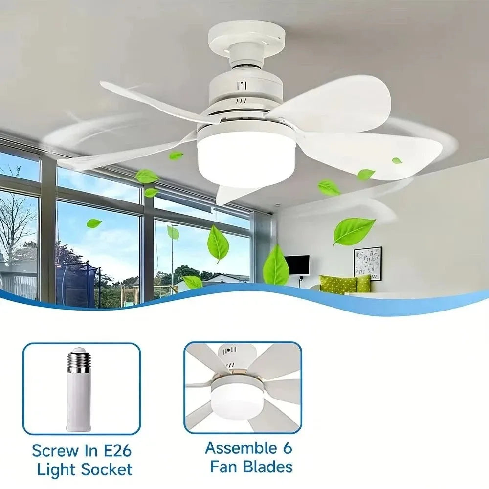 Modern Remote Control Ceiling Fan Light – Dimmable LED 30W/40W Ceiling Fan Light Axl