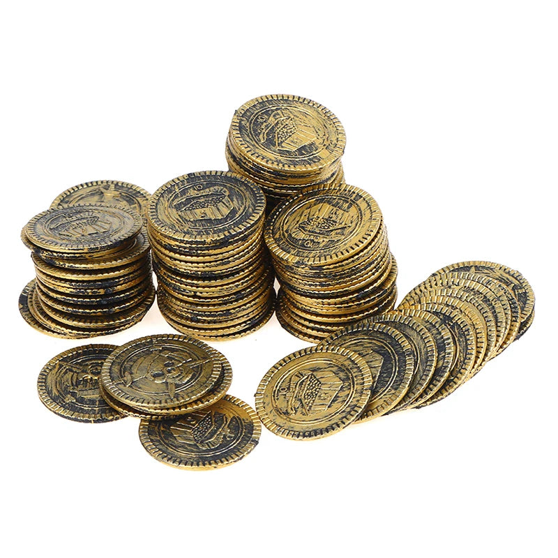 10-Piece Pirate Treasure Coins – Party Props & Game Currency Party Props Coins Axl