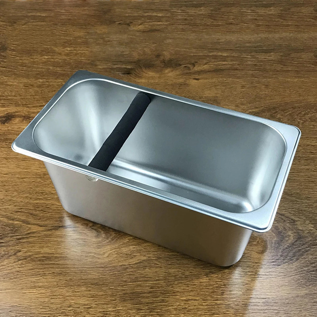 Stainless Steel Coffee Knock Box – Espresso Grounds Waste Bin Coffee Knock Box Axl