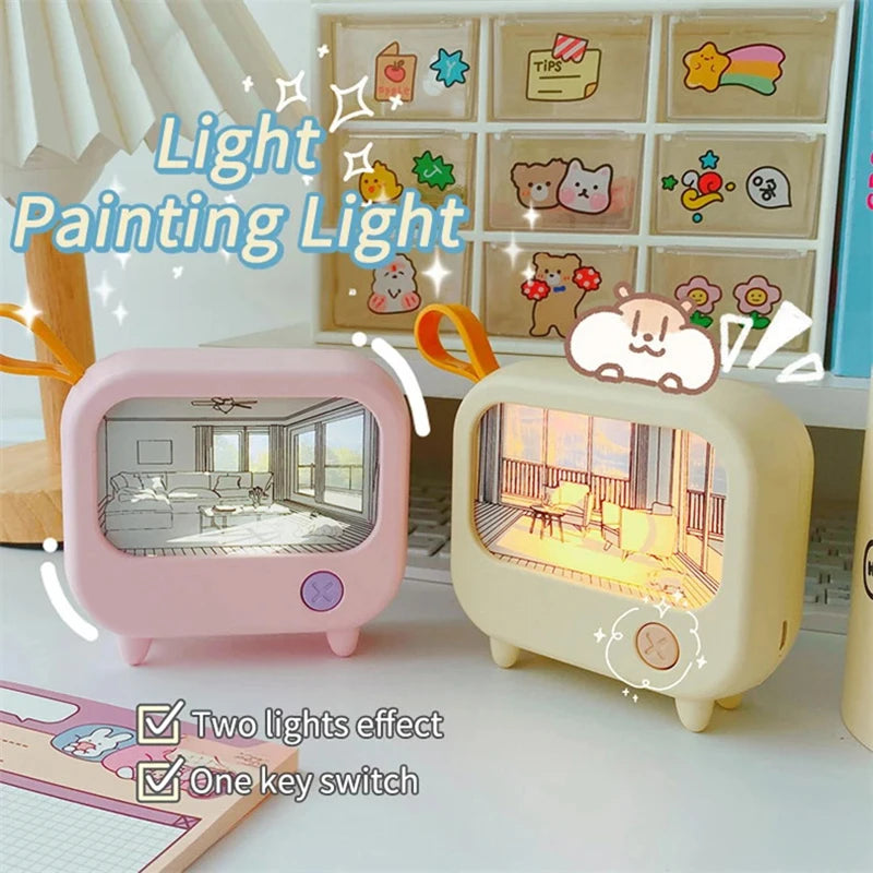 LED Picture Frame Night Light – USB Rechargeable Dimmable Mood Lamp LED Night Light Axl