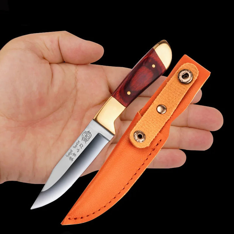 Portable Stainless Steel Boning Knife with Leather Cover Boning Knife Axl