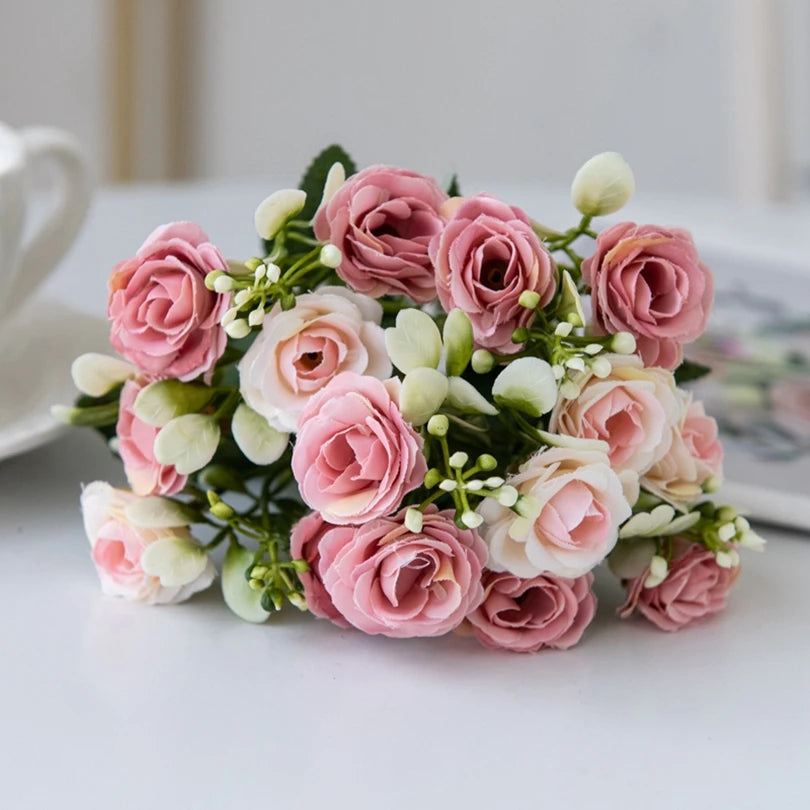 Silk Rose Artificial Flowers – Wedding, Wreath & Home Decor Artificial Silk Flowers Axl Pink