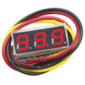 Mini Digital DC Voltmeter 0–100V | 0.28" Voltage Tester Digital Voltmeter Axl Red