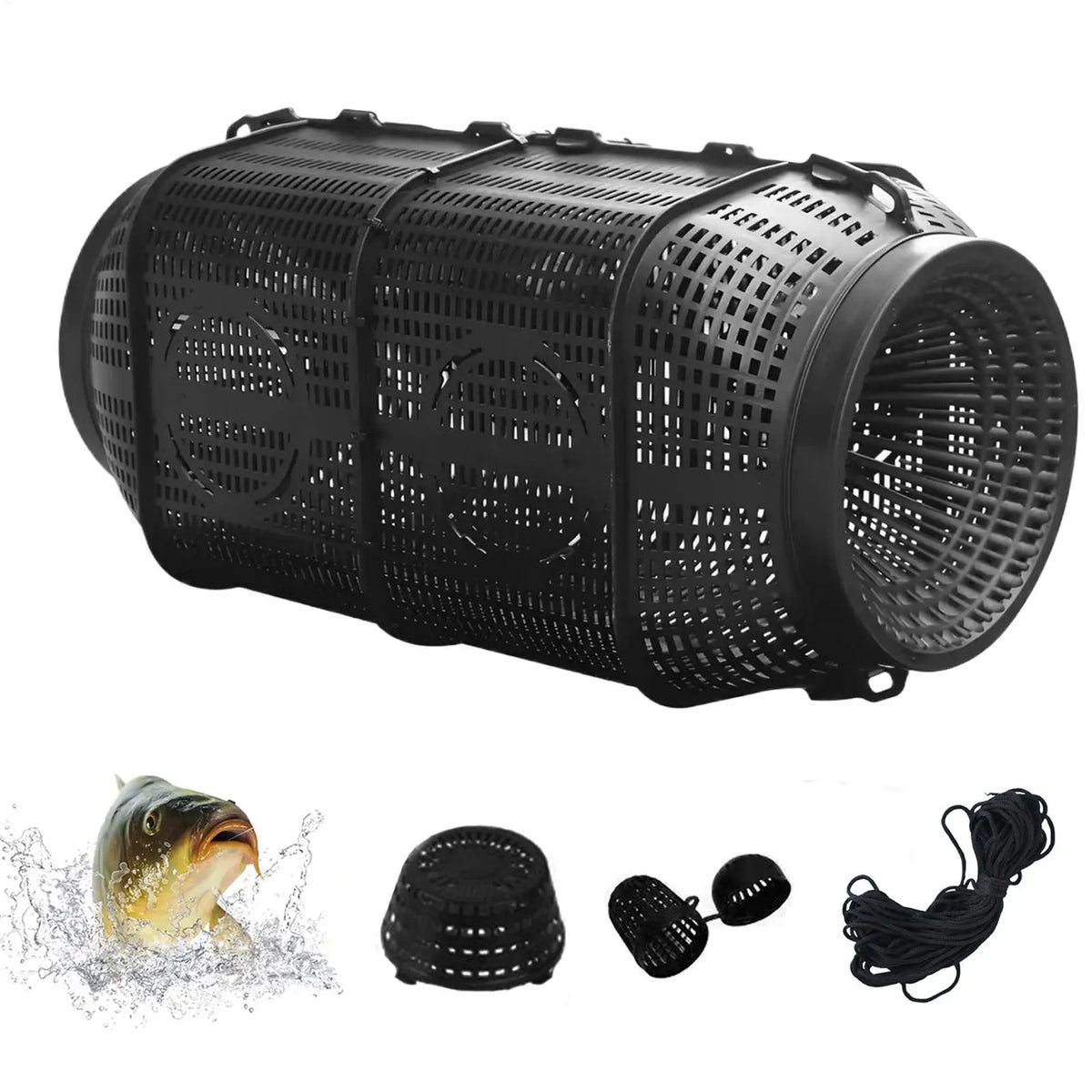 Portable Fish Trap Cage – Shrimp, Crab, Eel & Crayfish Net Fishing Trap Cage Axl
