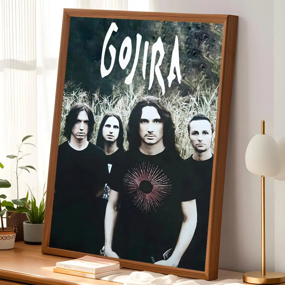 Gojira Band Wall Poster – Self-Stick HD Waterproof Wall Art Wall Art Poster Axl