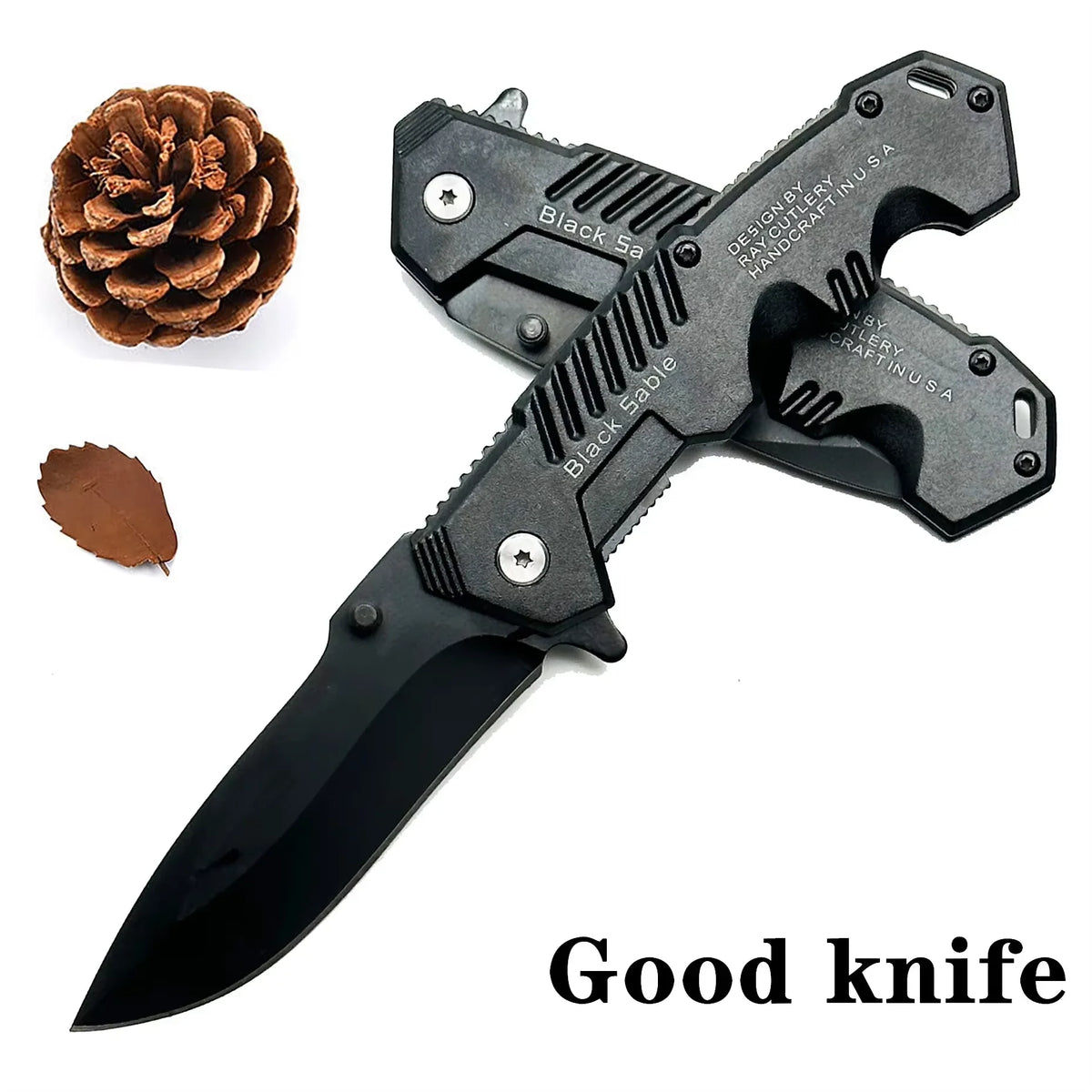 Folding Survival Knife – Stainless Steel Camping Pocket Knife Folding Pocket Knife Axl
