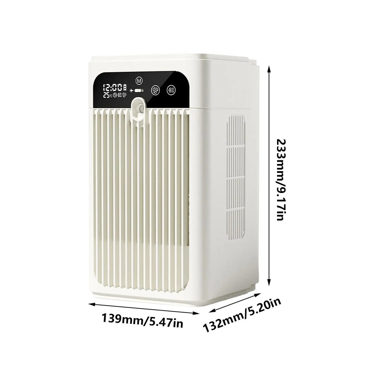 Rechargeable Misting Desk Fan – 2-Speed, Time Display, 500ml Misting Desk Fan Axl