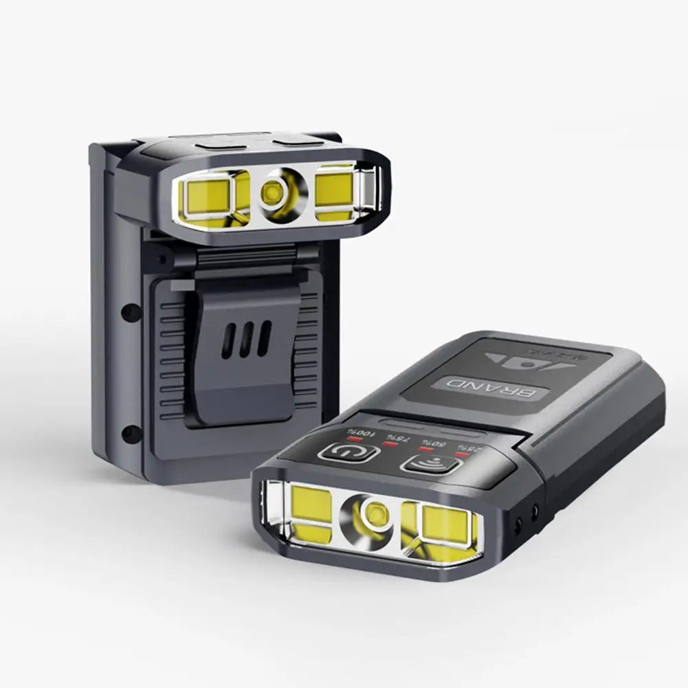 Clip-On LED Headlamp – IPX6 Waterproof & Smart Gesture Sensor Clip-On Headlamp Axl