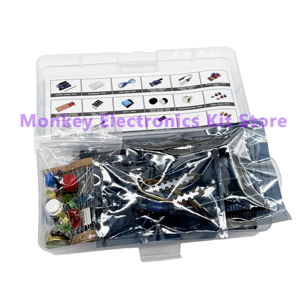 400-Hole Breadboard Kit – LED, Sensor, Resistor & Voltage Kit Electronics Learning Kit Axl