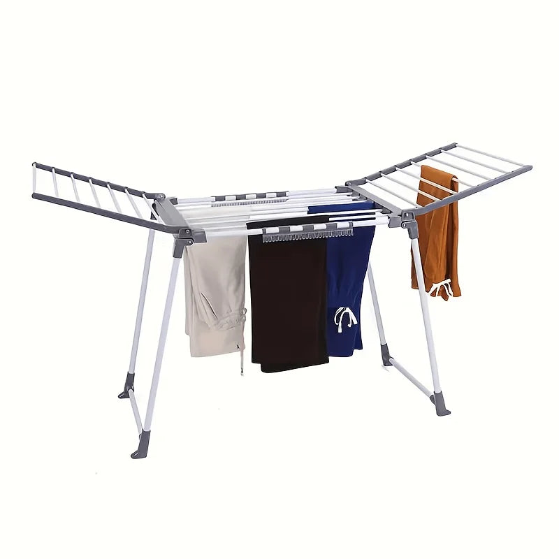 Heavy Duty Foldable Laundry Drying Rack – Gullwing Adjustable Laundry Drying Rack Axl