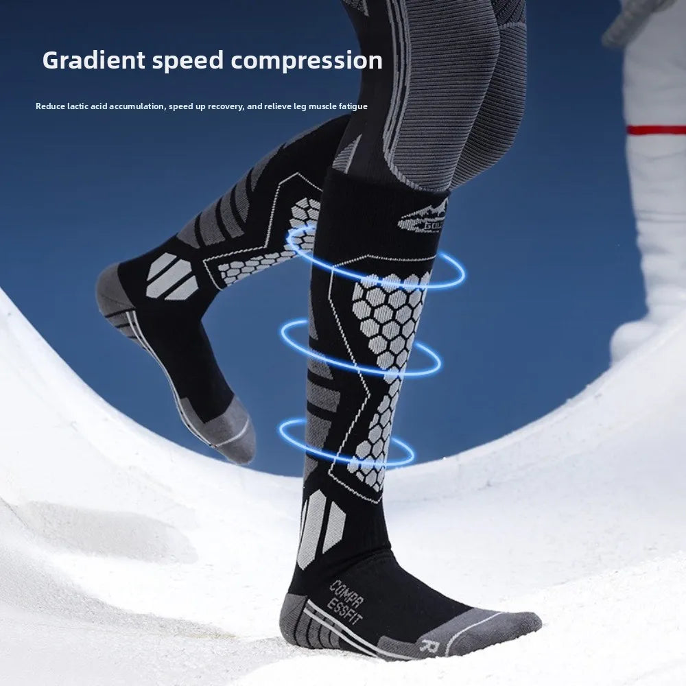Thermal Ski Socks – Anti-Slip Moisture-Wicking Winter Sport Thermal Ski Socks Axl