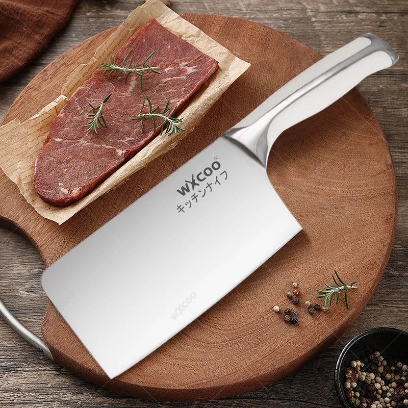 Stainless Steel Kitchen Knife Set – Santoku, Cleaver & Chef Kitchen Knife Set Axl