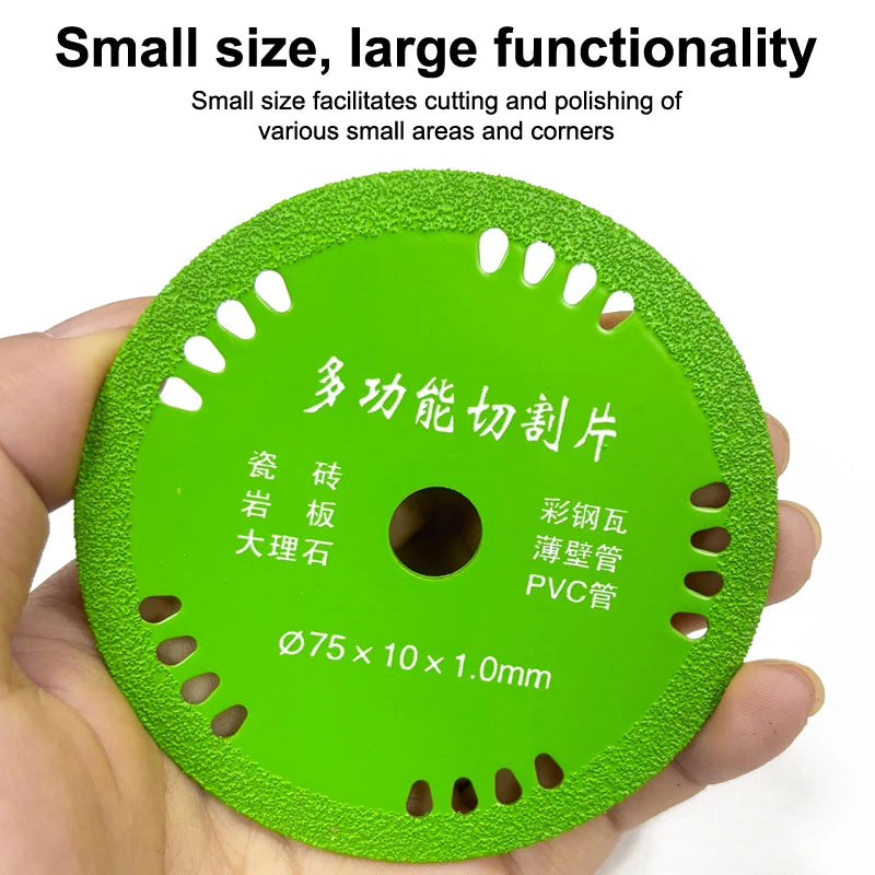 75mm Diamond Cutting Disc – 3" Glass Marble & Jade Saw Blade Diamond Cutting Disc Axl