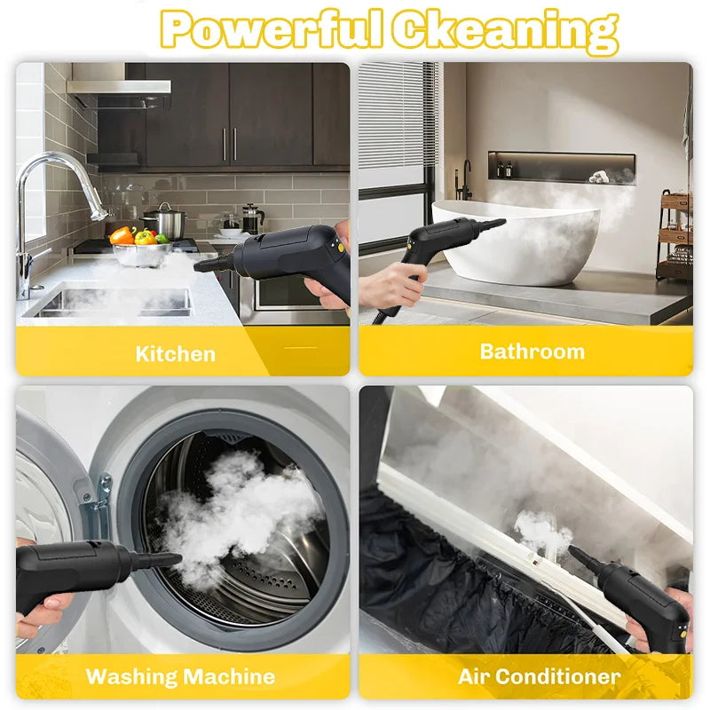 BALASHOV 2500W Handheld Steam Cleaner 1600ml – Car & Home Handheld Steam Cleaner Axl