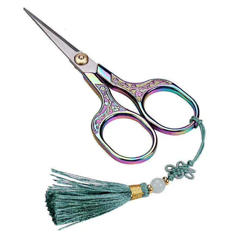 Vintage Stainless Steel Craft Scissors – Sewing & Embroidery Craft Scissors Axl Multicolor