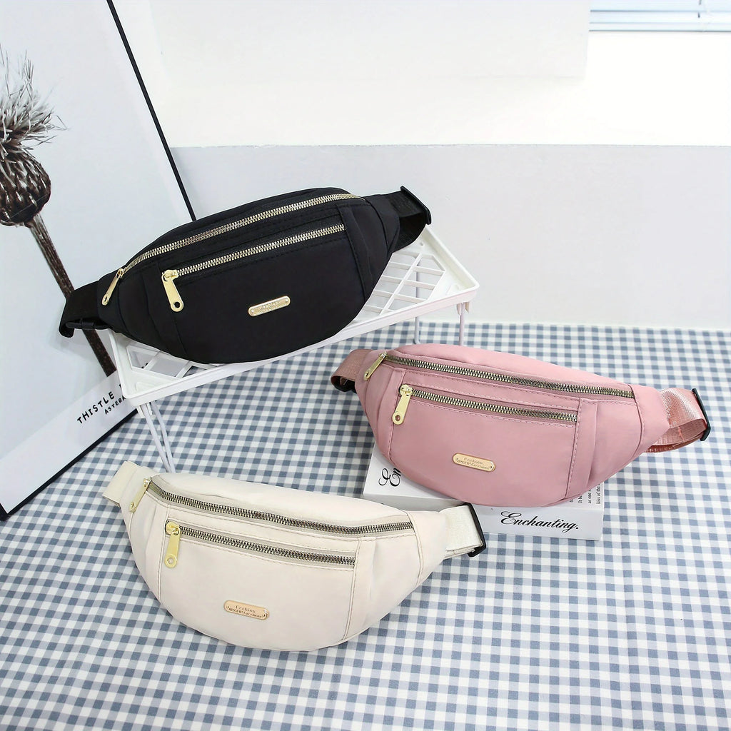 Women's Oxford Crossbody Waist Bag – Adjustable Sports Fanny Pack Crossbody Waist Bag Axl