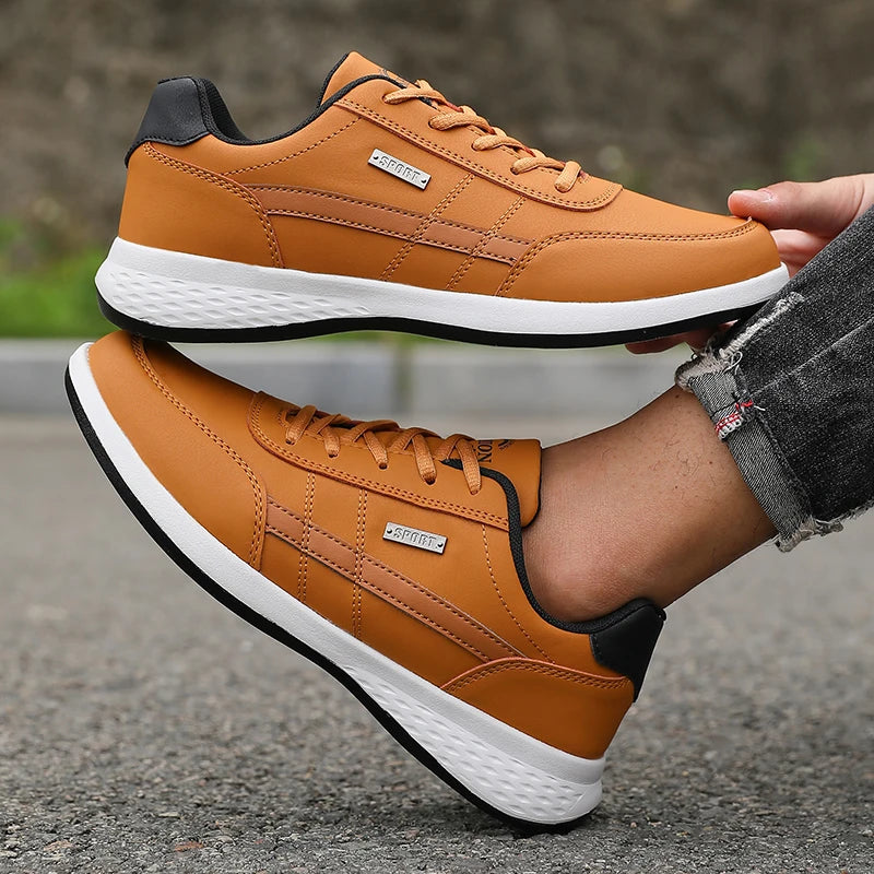 ZULIWAGN Men's Lightweight Anti-Slip Vulcanized Sneakers | Plus Size Men's Sneakers Axl