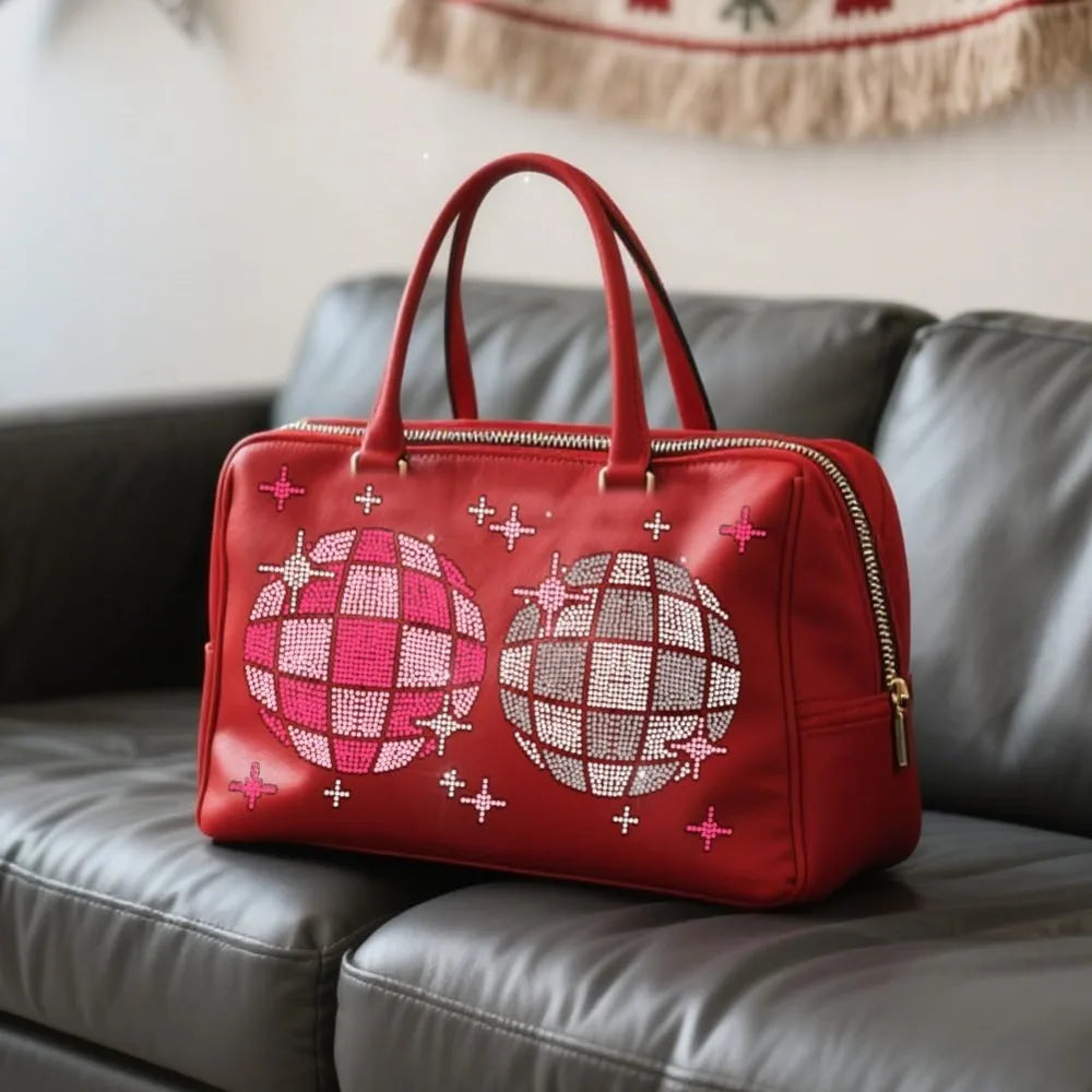 Glass Rhinestone Iron-On Appliqué Disco Ball Sheet 29.7x21cm Iron-On Appliqué Axl