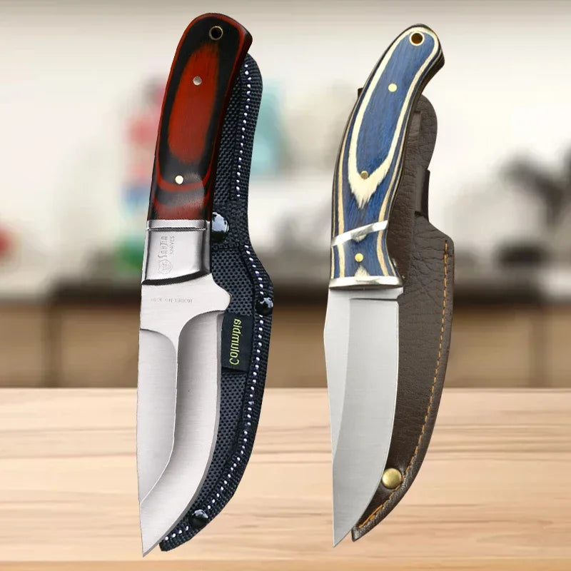 Stainless Steel Boning & Slicing Knife Set | Wood Handle Kitchen Knife Set Axl Knife AD