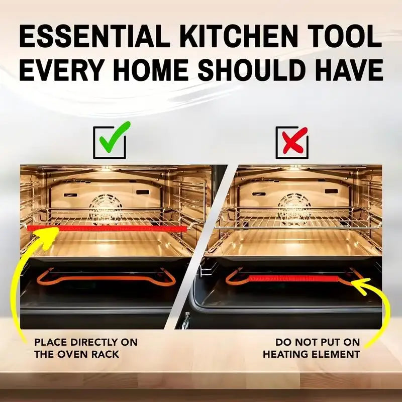 Silicone Oven Rack Guards 2-Pack – Heat Resistant, 35.56 cm Oven Rack Guard Axl