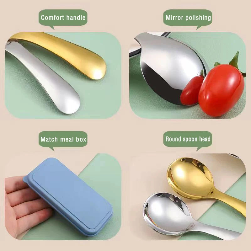 Mini Stainless Steel Spoon & Fork Set – Portable Camping Cutlery Portable Cutlery Set Axl