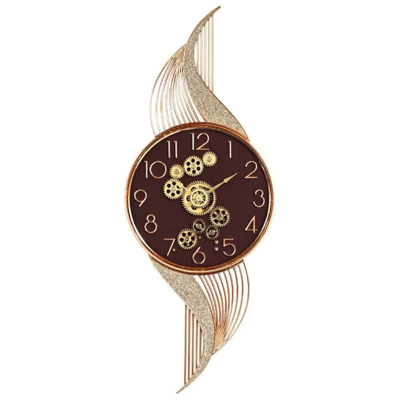 Modern Silent Large Wall Clock – Minimalist Geometric Decor Wall Clock Axl