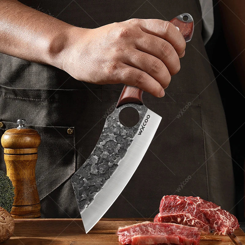 WXCOO Forged Boning Knife – Stainless Steel Butcher Knife Boning Knife Axl