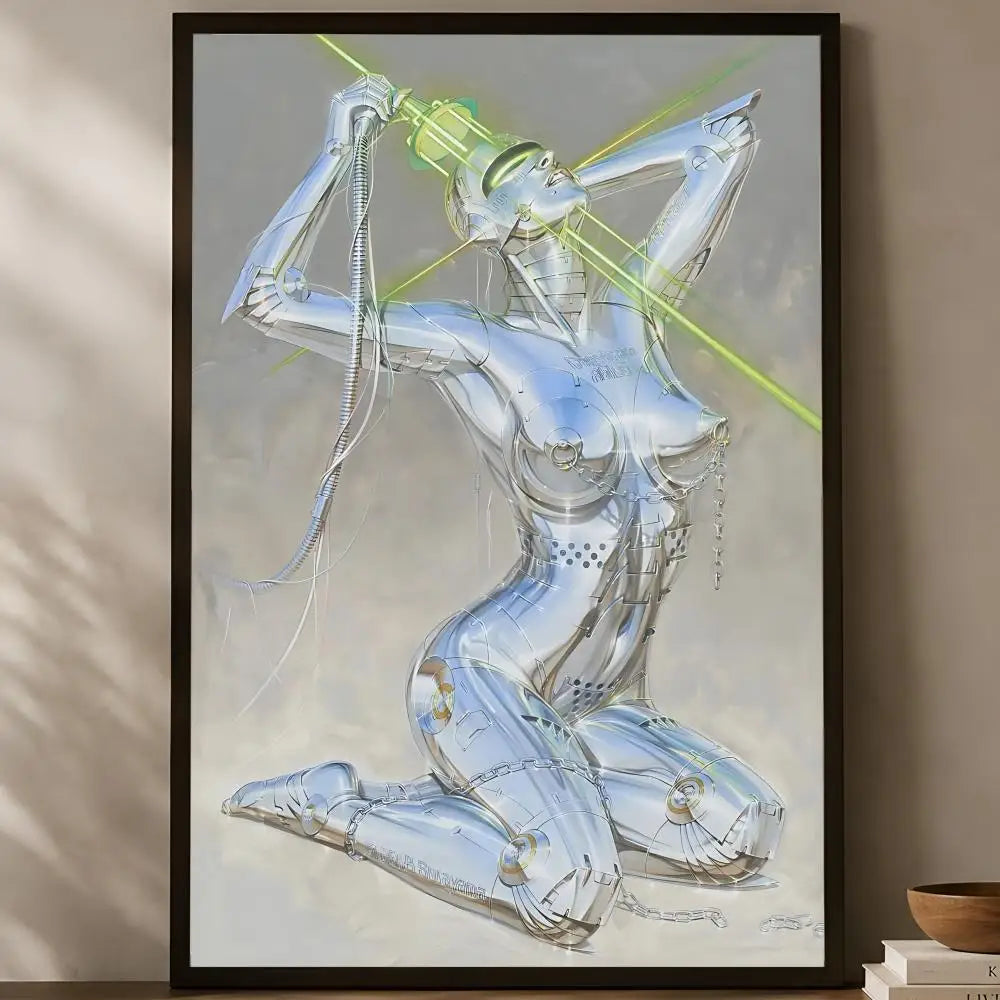 Hajime Sorayama HD Self-Stick Wall Art Poster | Waterproof Decor Wall Art Poster Axl White12 30X40cmNoframe