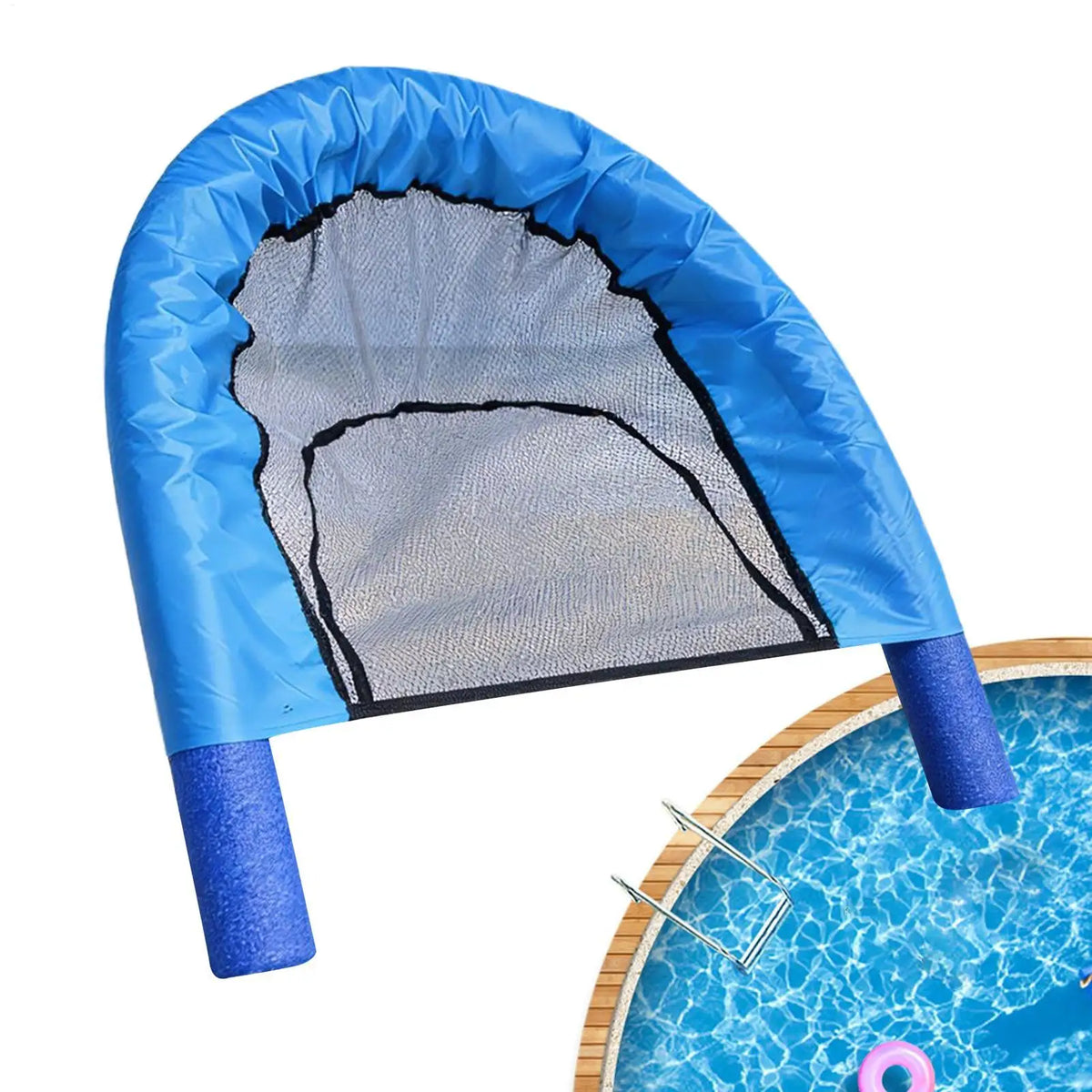 Pool Noodle Chair – Mesh Floating Lounge for Pool, Beach & Lake Pool Float Lounger Axl