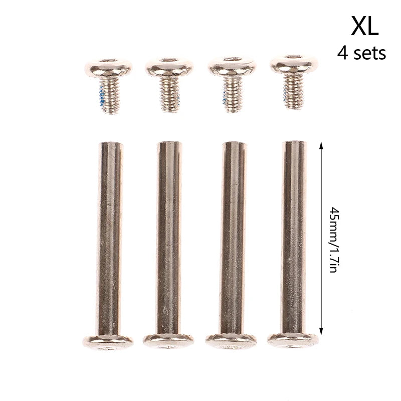 Stainless Steel Luggage Wheel Bolts & Rivets – 4-Set 6×30–45mm Luggage Wheel Fasteners Axl 4