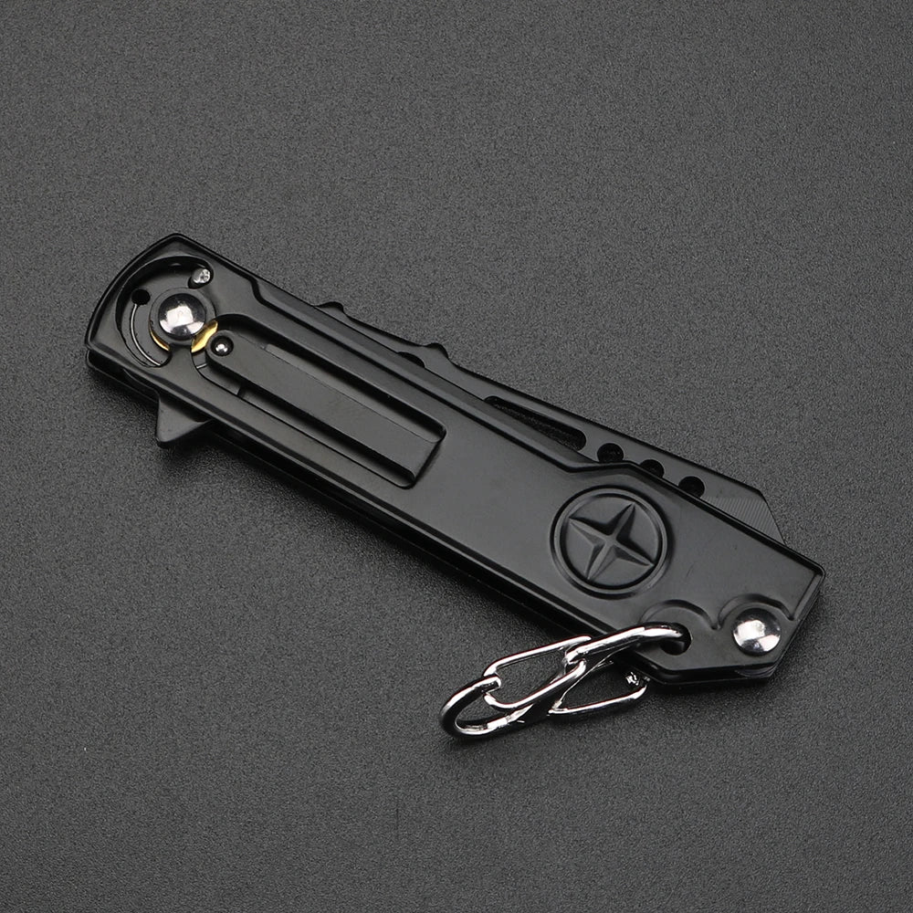 XUAN FENG Folding Pocket Knife – Stainless Steel Keychain EDC Folding Pocket Knife Axl
